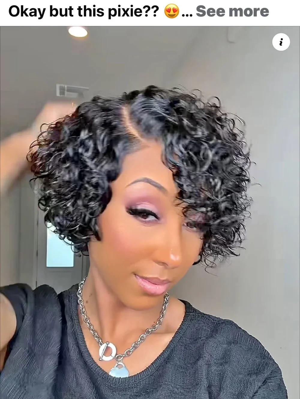 Human Hair Wet and Wavy Wig - Picture 1 of 16